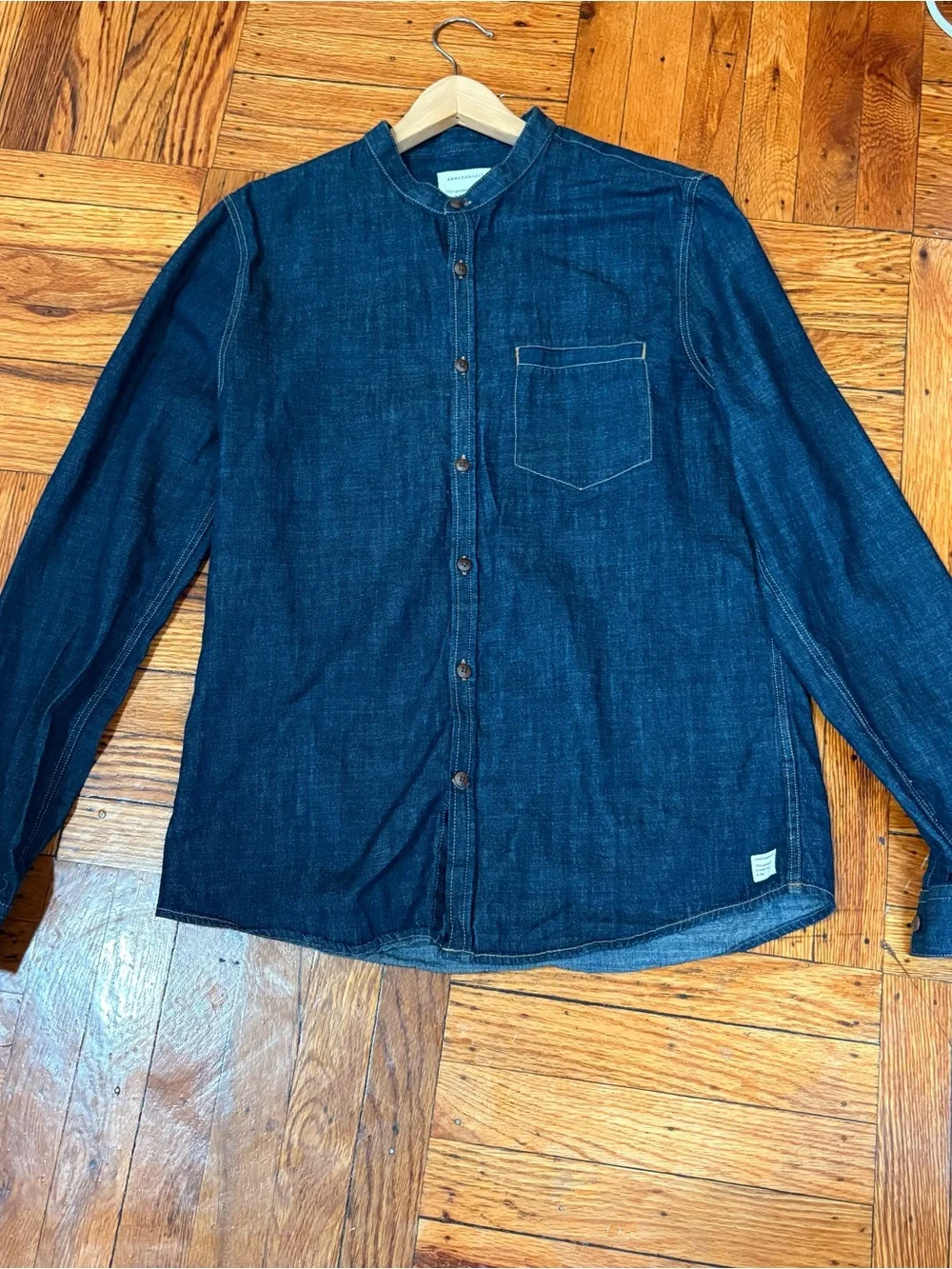 ARMEDANGELS Eco-friendly Denim Button-Up Shirt
